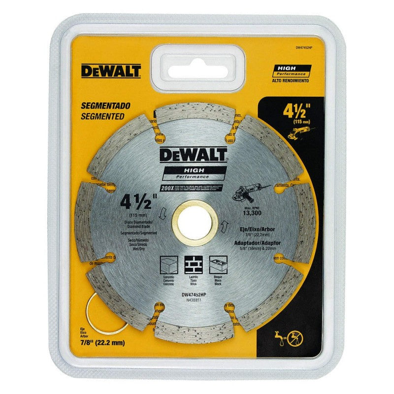 DISCO DIAMAN DEWALT SEGMENTA 4" 47452