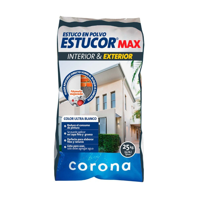 ESTUCOR BLANCO 25 KG CORONA