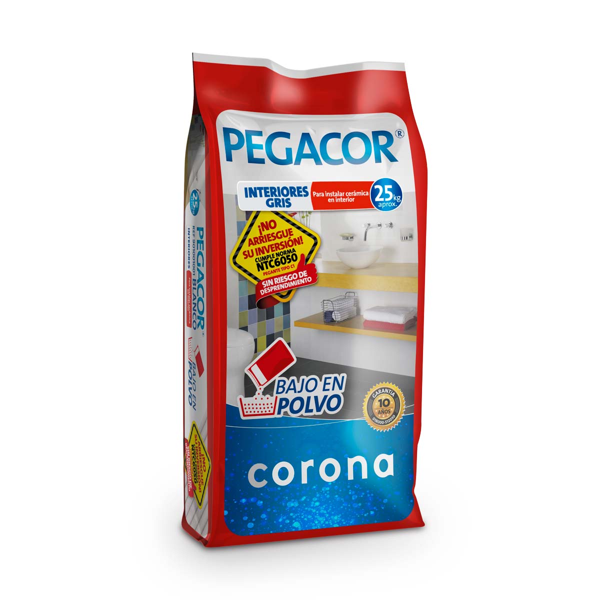 PEGACOR INT. GRIS KL CORONA